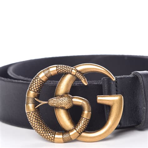 gucci snake black belt|authentic Gucci belt outlet.